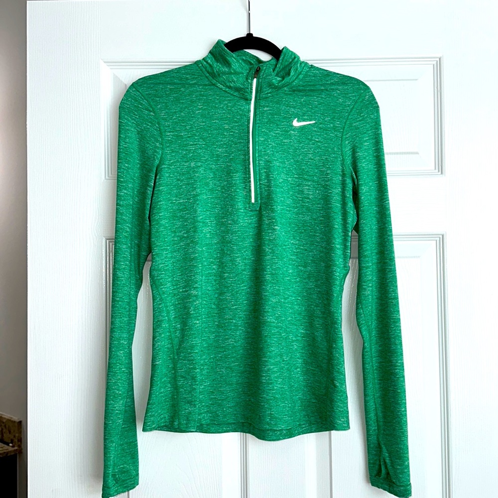 Nike running pullover- green